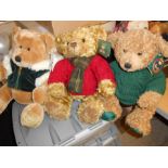 3 Harrods bears 2001, 2005 and 1998