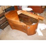 Dressing Table with Broken Mirror , Marble top washstand V A / F AND Mahogany hall table V A/F