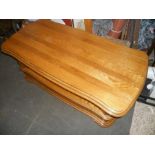 Rectangular Oak Coffee Table 50 x 25 inches