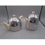 'Ever Hot' coffee and tea pot, ceramic pots with steel cover