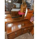 Lawrencia Dressing Table 45 inches wide 19 deep 28 tall and Oak Dressing Table 30 inches wide 16