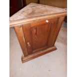 Vintage Pine Corner Cupboard 22 inches wide 23 inches tall