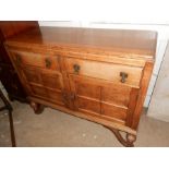 Vintage Oak Sideboard 45 inches wide 37 tall 19 deep