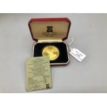 1979 Margaret Thatcher medal proof finish silver/gold