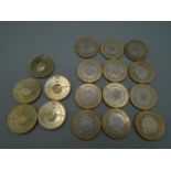 coins 17x £2 1999 & 1994