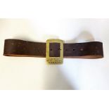 GWR (Great Western Railway) Division Superintendent Cardiff Leather Belt with Brass Buckle