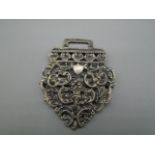 silver half a nurses belt buckle 23.43gs