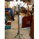 Heavy Wrought Iron Standard Lamp 66 inches tall