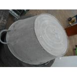 Vintage Galvanised Bath in water tight condition 20 x 26 inches at top 10 inches tall