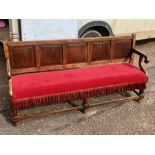 Antique Oak Bench Seat
