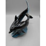 Poole Pottery Dolphins ( no damage ) 10 inches tall