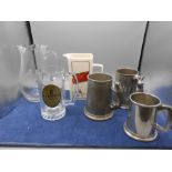 Breweriana jugs and tankards