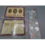 coins 2 x ER11 40th anniversary coronation crowns in sleeve, un-opened. plus 2 sets of h/c