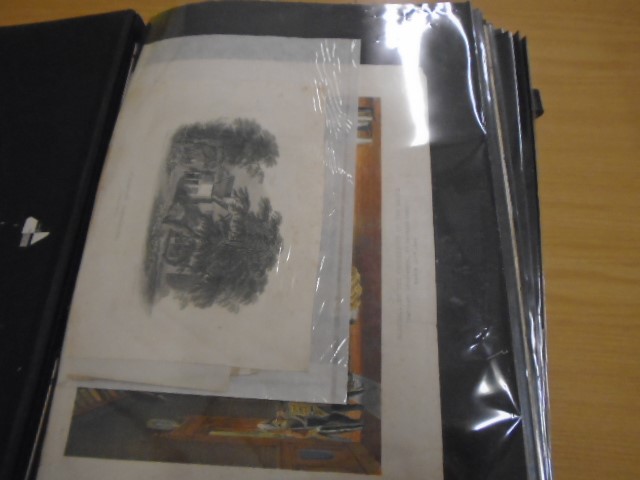A black carry case with some 25 'pages' of prints- various about 150 in total - Image 2 of 4