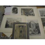 Prints of Old halls and interiors