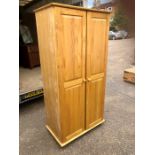 Pine 2 door wardrobe