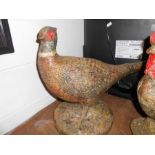 Pheasant and Cockerel Garden Ornaments