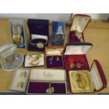 Watches, cufflinks and tie pins