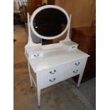 Painted Edwardian Dressing Table 36 x 19 inches 30 tall excluding mirror