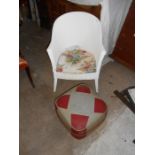 Commode Chair and Vintage Footstoll