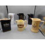 Breweriana Pub jugs collection of 6