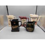 Breweriana Pub jugs, collection of 5