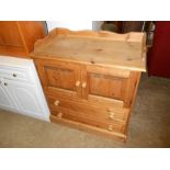 Modern Pine Washstand 35 inches tall 35 wide 19 deep
