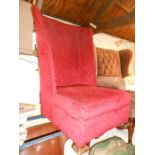 Vintage Tall Wing Back Armchair