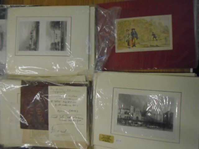 Mounted prints/ copies mostly of great houses approx 35
