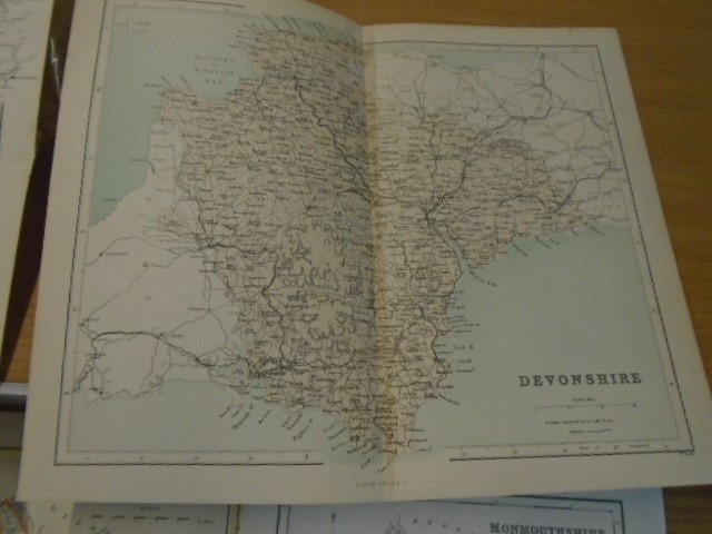 Maps a collection of Monmouthshire one with coloured mount plus others - Image 3 of 7