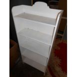 Painted Bookcase 49 inches tall 21 wide 8 deep