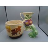 Sylvac pot no 4004, Sylvac bunny and a wade jug