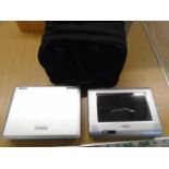 2 x portable dvd players in case. a/f