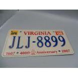 American number plates
