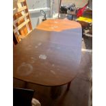 Schrieber extending dining table 100 cm wide 206 cm extended 152 cm closed