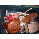 Box of Assorted Wooden Items