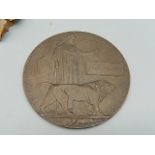 Great War Battle of Festubert Memorial Plaque awarded to Rifleman P. Bullock, 1st Battalion, King’