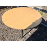 Round table 120 cm wide 67 cm tall