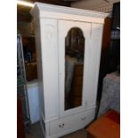 Edwardian White Painted Wardrobe