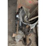 miscellaneous lot to include galvanised bucket and vintage jack