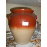 Salt glazed pot with lid, 30cm