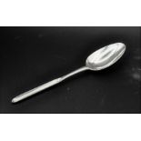 Unusual 18th Century English silver marrow-scoop and spoon combination, marks rubbed 46 grams 21