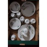 Queen Anne 'Louise' part tea set comprising 6 cups and saucers, milk jug, 6 small sandwich plates, 2
