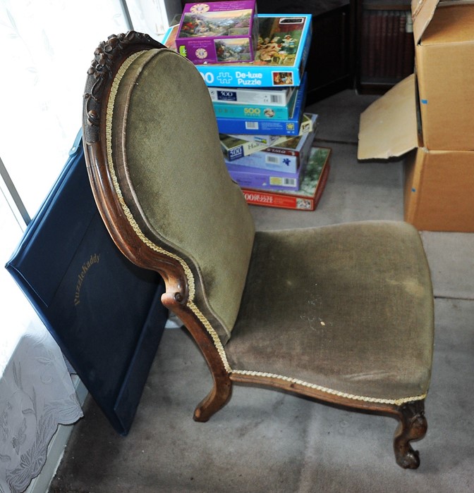 Victorian spoonback chair - Image 2 of 2