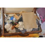 Suitcase of upholsterers tools and materials