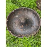 Two caste iron pig feeders (mexican hat)