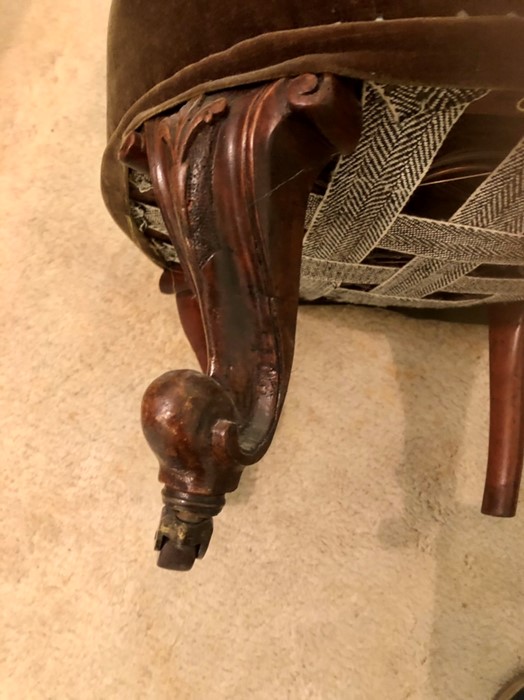 Victorian mahogany chair - Image 3 of 3