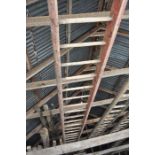 3 Thatcher's ladders plus one other stored in loft of barn