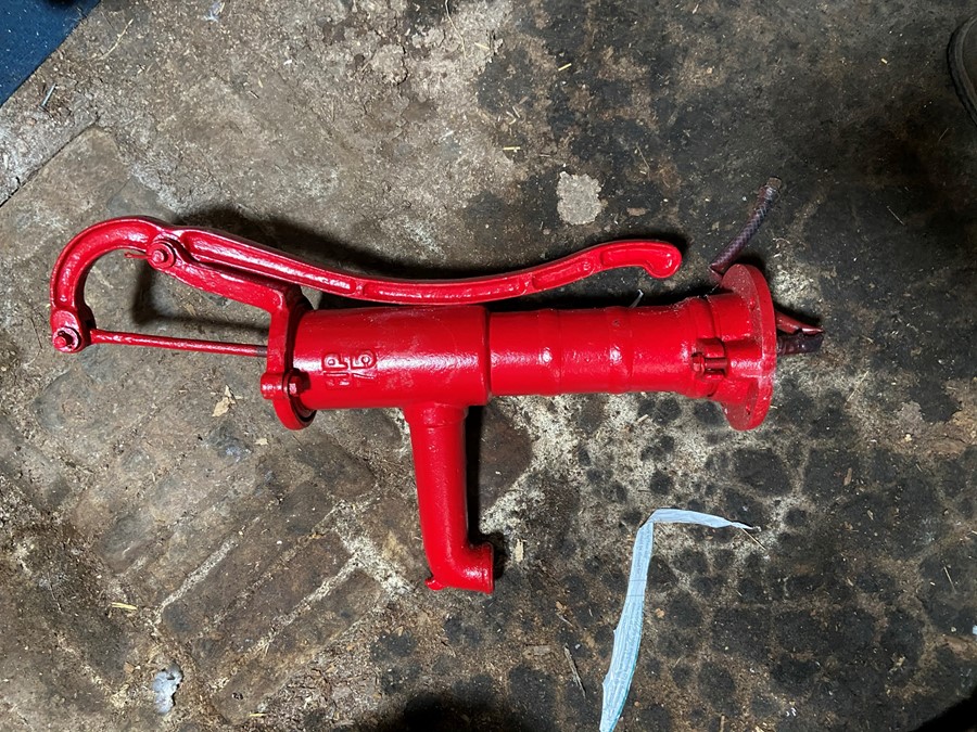 Vintage hand water pump