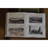 Vintage photograph album titled "Views"